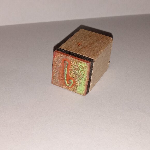 🎯 10 for $10 / Mounted Rubber Stamp "j" Scrapbooking Stamp - Picture 4 of 4